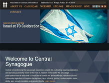 Tablet Screenshot of centralsynagogue.org