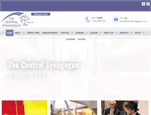 Tablet Screenshot of centralsynagogue.com.au