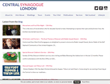Tablet Screenshot of centralsynagogue.org.uk